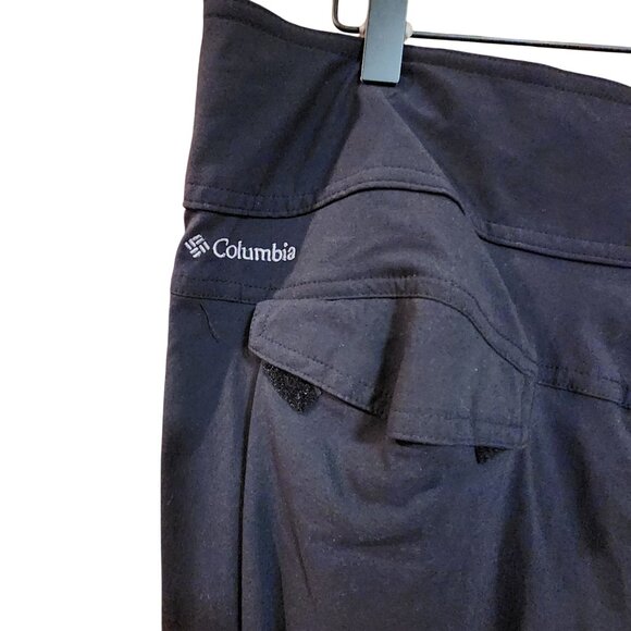 Columbia Womens Omni-Shield Black Cargo Pants With Adjustable Hem & Multiple Poc - Picture 4 of 5